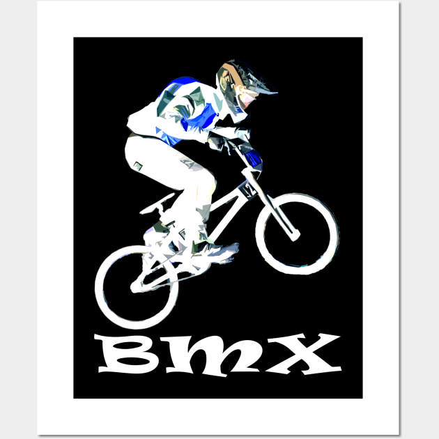 bmx race Wall Art by rickylabellevie